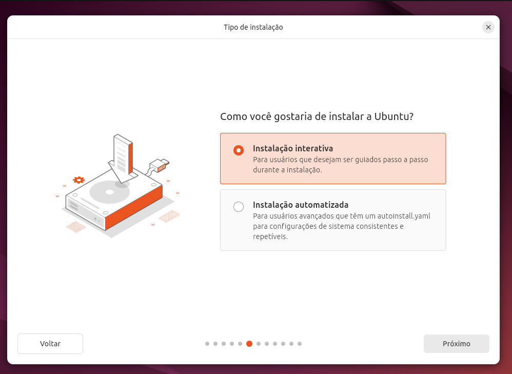 ubuntu instalacao interativa